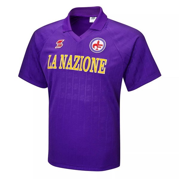 Camiseta Fiorentina Primera Equipo Retro 1989 1991 Purpura